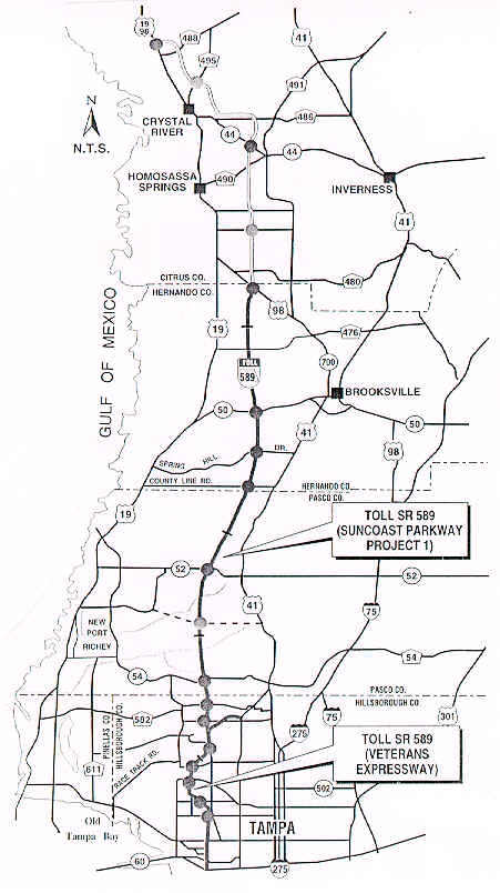 Suncoast Parkway Route